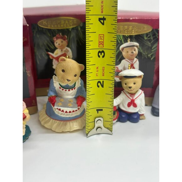 Vintage 1997 Hallmark Keepsake Ornament 3.75" Set of 4 Bearingers Collection USA - Picture 3 of 5